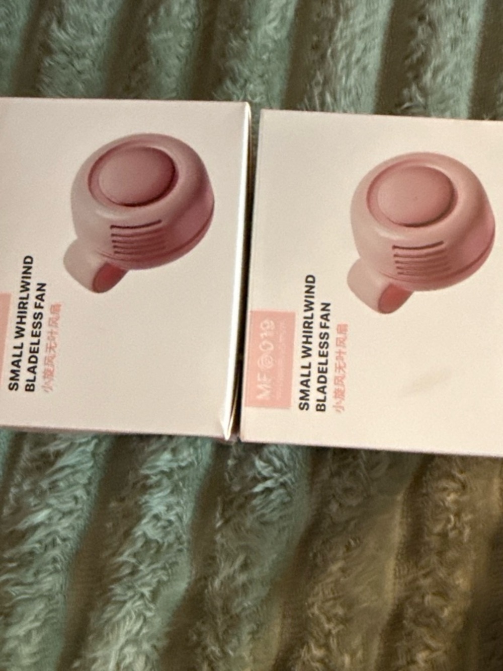 Small Whirlwind Bladeless Fan - green